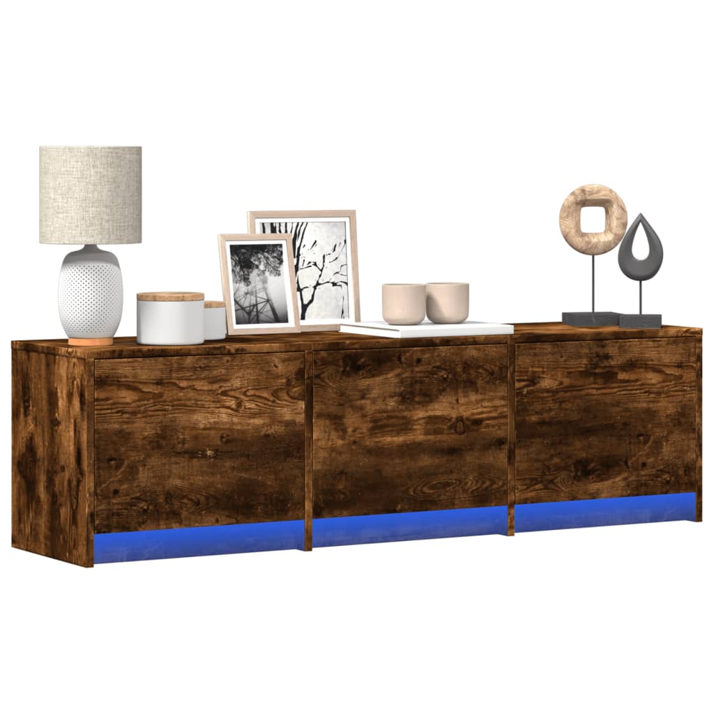 Mueble De Tv Con Led Con Led 165 X 34 X 40 Cm