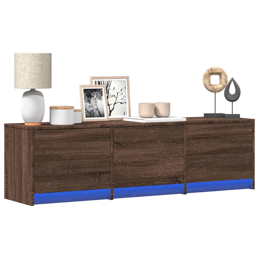 Mueble De Tv Con Led Con Led 165 X 34 X 40 Cm