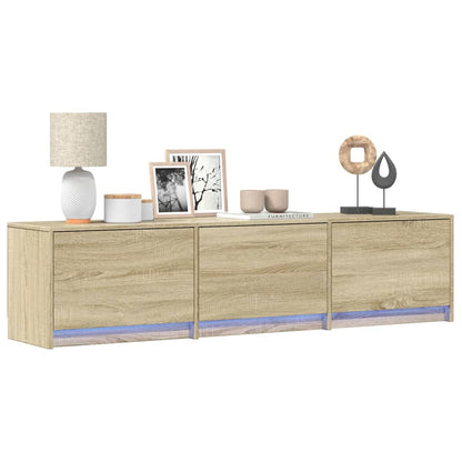 Mueble De Tv Con Led Con Led 165 X 34 X 40 Cm