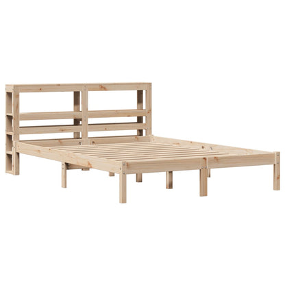 Estructura De Cama Sin Colchón Madera Maciza De Pino