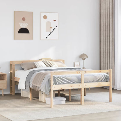 Estructura Cama Con Cabecero Madera Pino