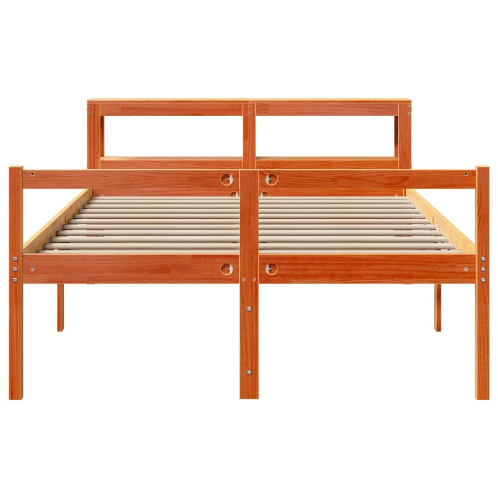 Estructura Cama Con Cabecero Madera Pino
