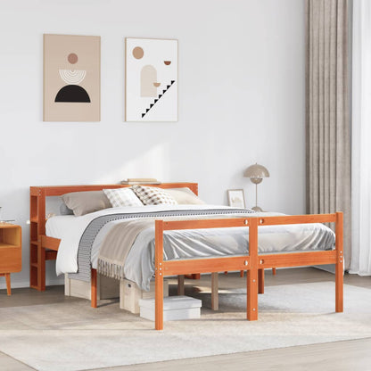 Estructura Cama Con Cabecero Madera Pino