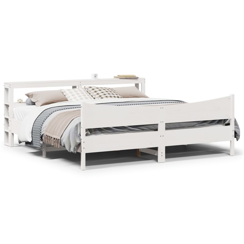 Estructura De Cama Con Cabecero Madera Pino