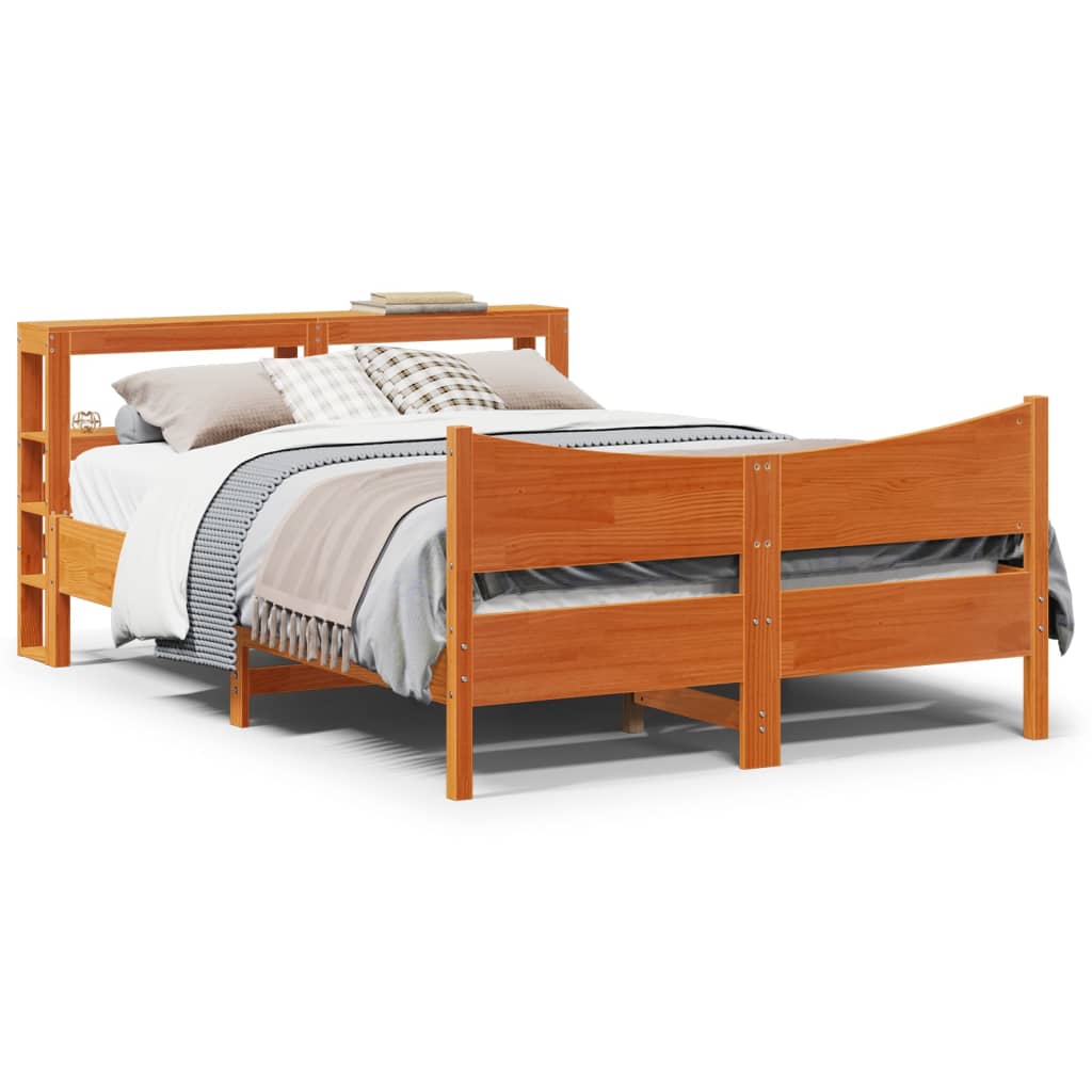 Estructura De Cama Con Cabecero Madera Pino