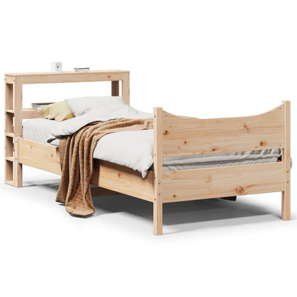 Estructura De Cama Con Cabecero Madera Pino