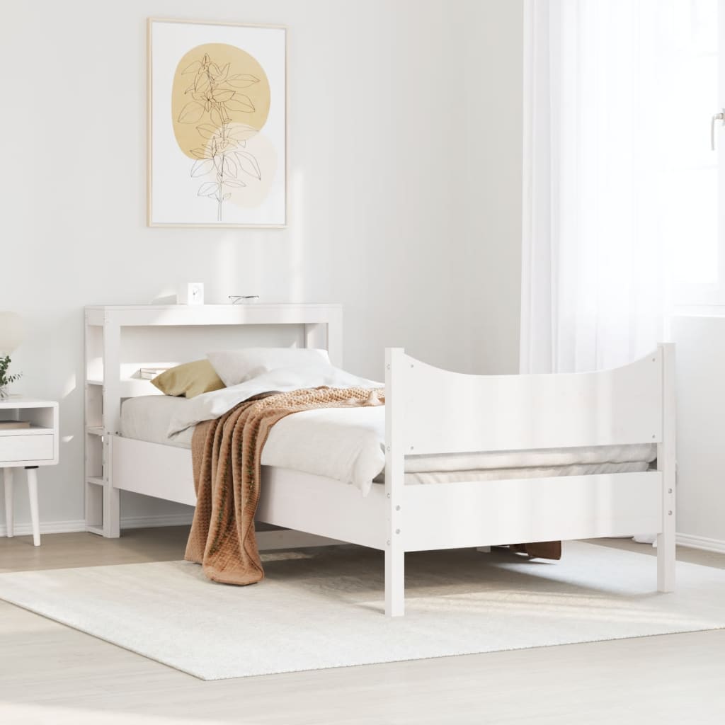 Estructura De Cama Con Cabecero Madera Pino