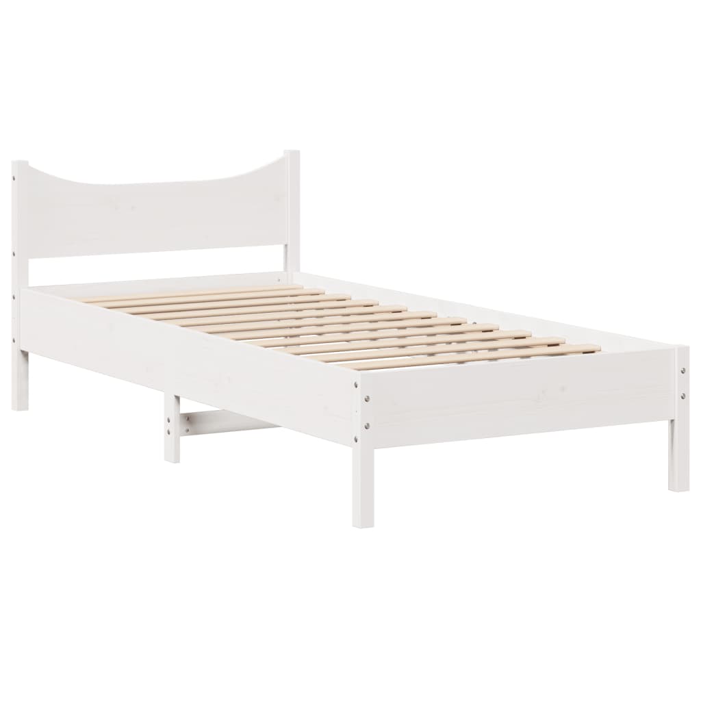Estructura De Cama Con Cabecero Madera Pino