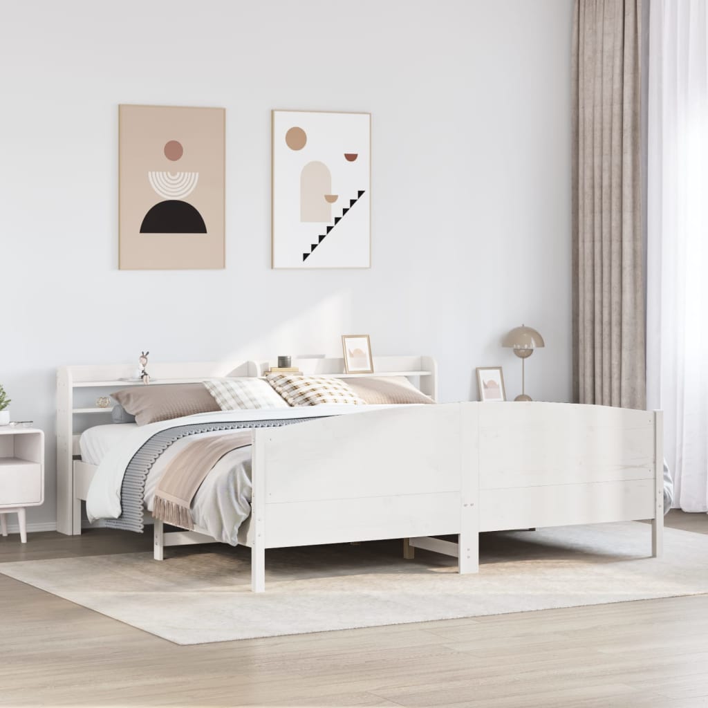 Cama Sin Colchón Madera Maciza Pino