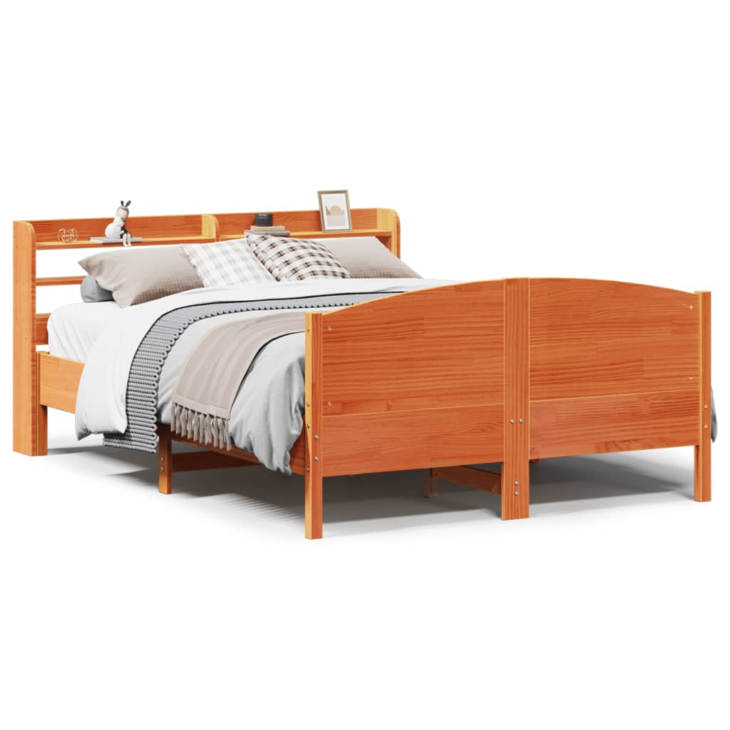 Cama Sin Colchón Madera Maciza Pino