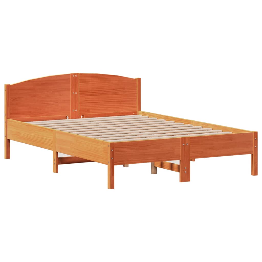 Cama Sin Colchón Madera Maciza Pino