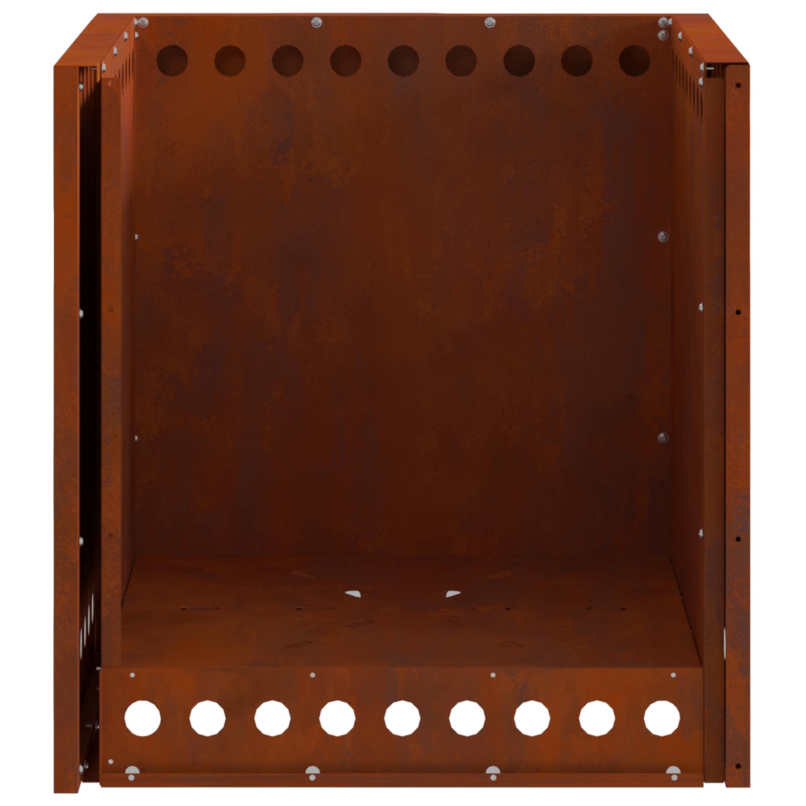 Hoguera Sin Humo Marrón 48 X 48 X 50 Cm Acero Autopatinable