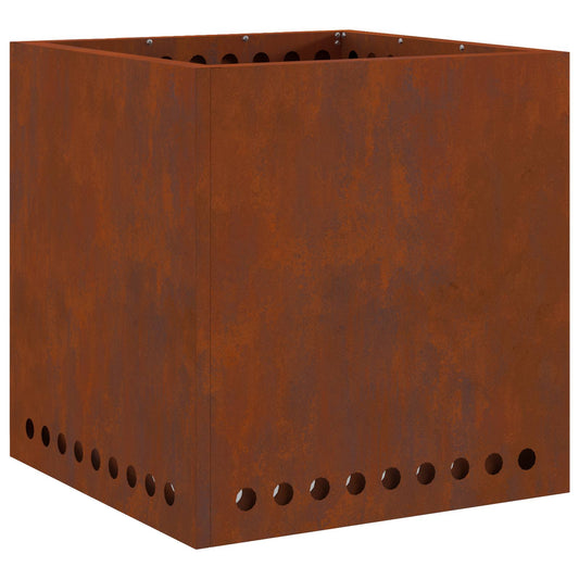 Hoguera Sin Humo Marrón 48 X 48 X 50 Cm Acero Autopatinable