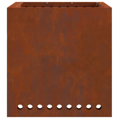 Hoguera Sin Humo Marrón 48 X 48 X 50 Cm Acero Autopatinable