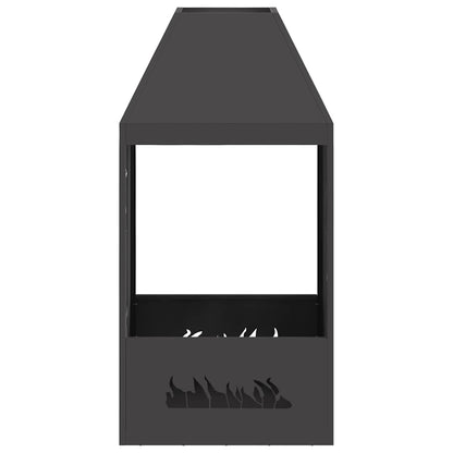 Hoguera Negro 50 X 50 X 100 Cm Acero