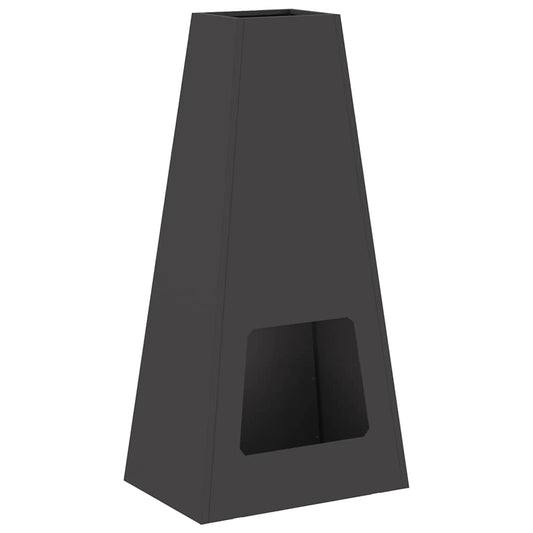 Hoguera Negro 50 X 35 X 100 Cm Acero