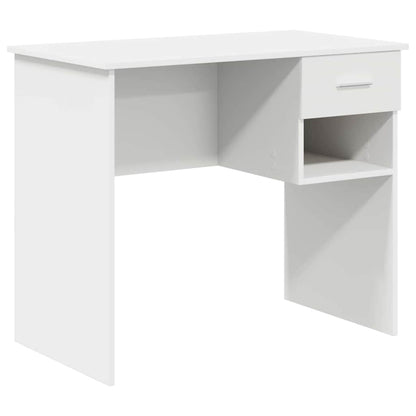 Escritorio Con Cajón 90 X 49 X 75 Cm Madera De Ingeniería