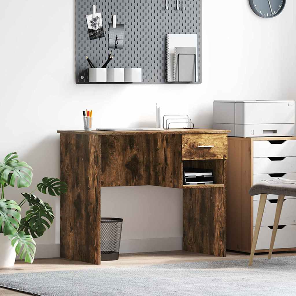 Escritorio Madera De Ingeniería 90 X 49 X 75 Cm