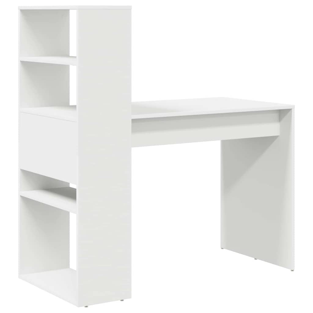 Escritorio Con Estante 113 X 54 X 120 Cm Madera De Ingeniería