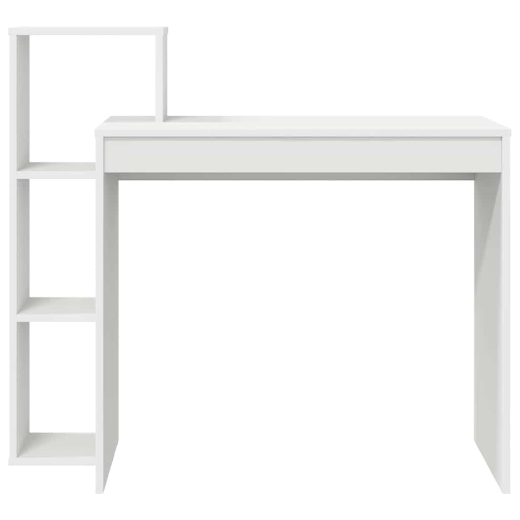 Escritorio Con Estante 100 X 40 X 90 Cm Madera De Ingeniería