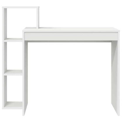 Escritorio Con Estante 100 X 40 X 90 Cm Madera De Ingeniería