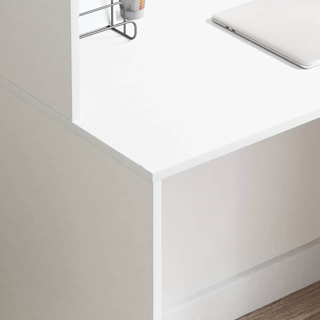 Escritorio Con Estante 102 X 50 X 124 Cm Madera De Ingeniería