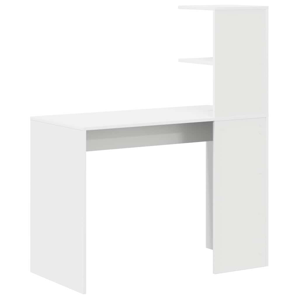Escritorio Con Estante 102 X 50 X 124 Cm Madera De Ingeniería