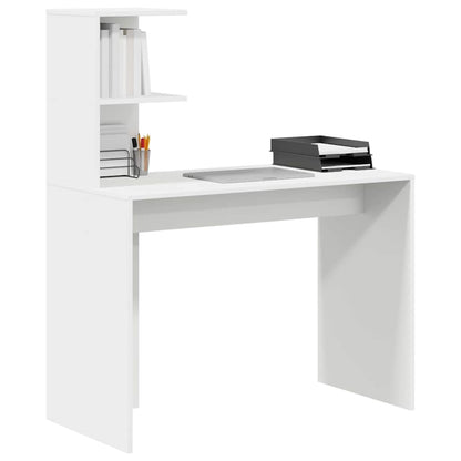 Escritorio Con Estante 102 X 50 X 124 Cm Madera De Ingeniería