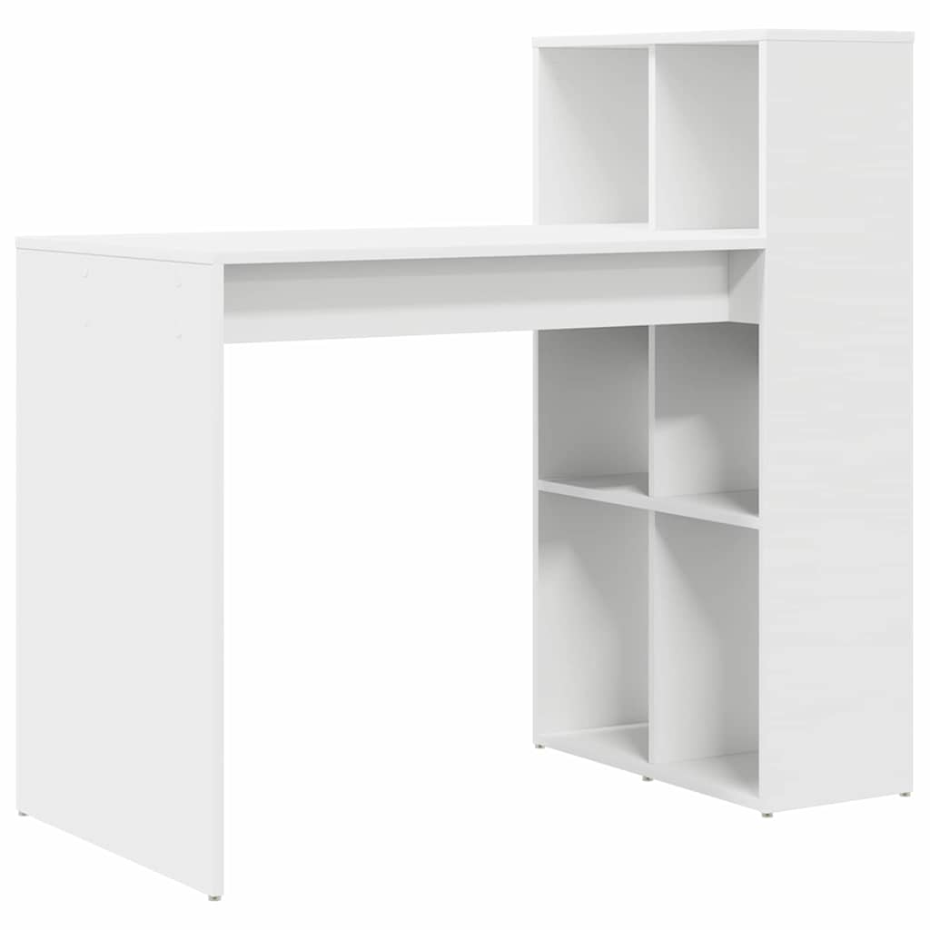 Escritorio Con Estante 108 X 55 X 103.5 Cm Madera De Ingeniería