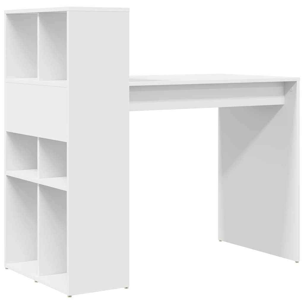 Escritorio Con Estante 108 X 55 X 103.5 Cm Madera De Ingeniería