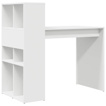 Escritorio Con Estante 108 X 55 X 103.5 Cm Madera De Ingeniería