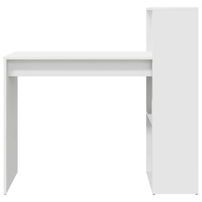 Escritorio Con Estante 108 X 55 X 103.5 Cm Madera De Ingeniería