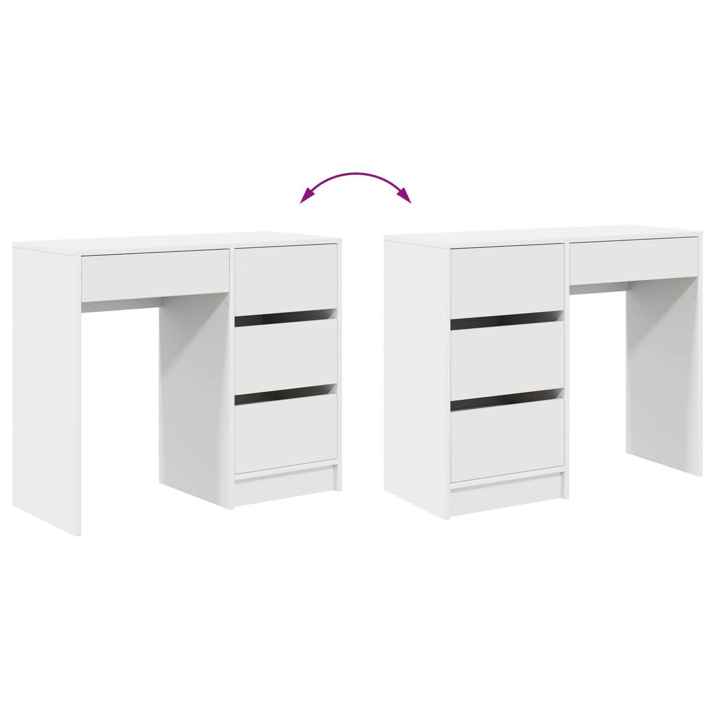 Escritorio Con Cajón 90 X 37.5 X 75 Cm Madera De Ingeniería