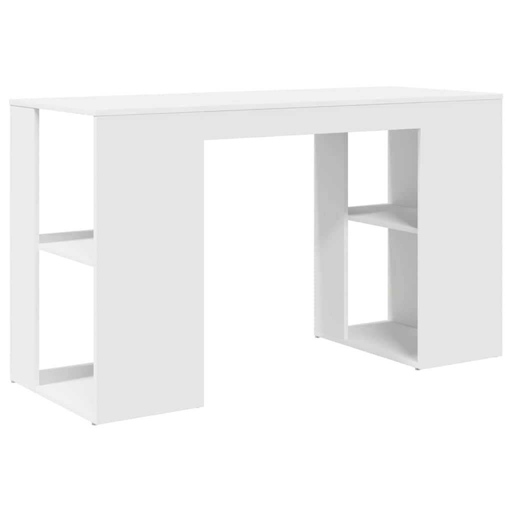 Escritorio Con Estante 130 X 50.5 X 75 Cm Madera De Ingeniería