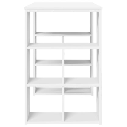 Escritorio Con Estante 90 X 50 X 75 Cm Madera De Ingeniería