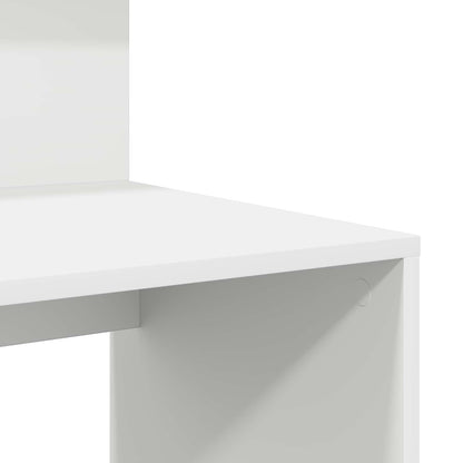 Escritorio Con Estante 90 X 48 X 101,5 Cm Madera De Ingeniería