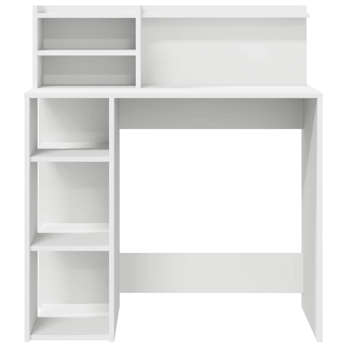 Escritorio Con Estante 90 X 48 X 101,5 Cm Madera De Ingeniería