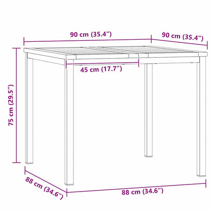 Mesa De Comedor 90X90X75 Cm