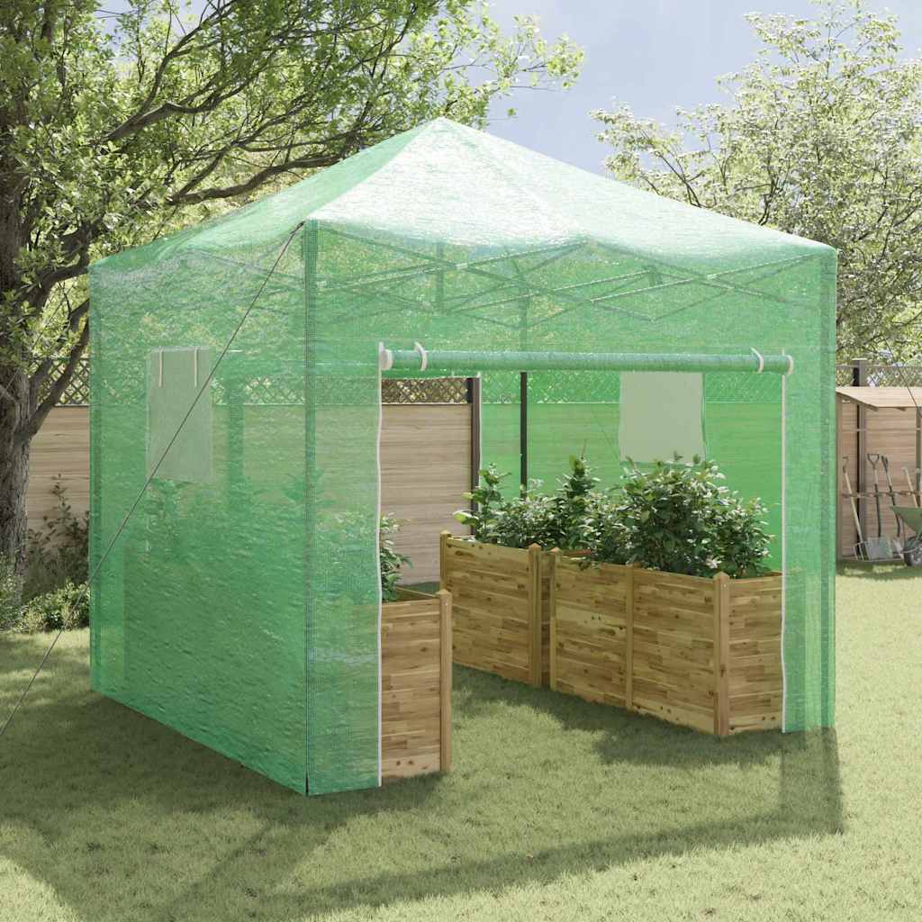 Invernadero Con Marco Pop-Up Verde Hierro