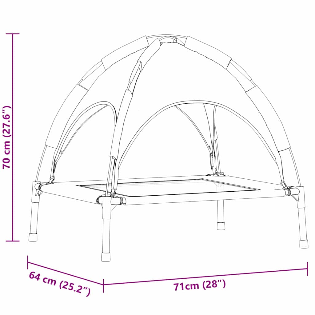 Cama Para Perro Manual Acero