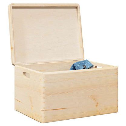 Caja De Madera Madera Maciza Pino Negra