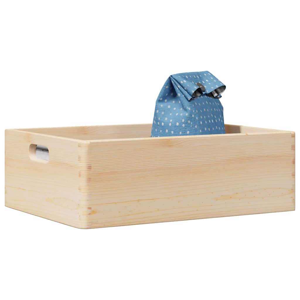 Caja De Madera Madera Maciza Pino Negra