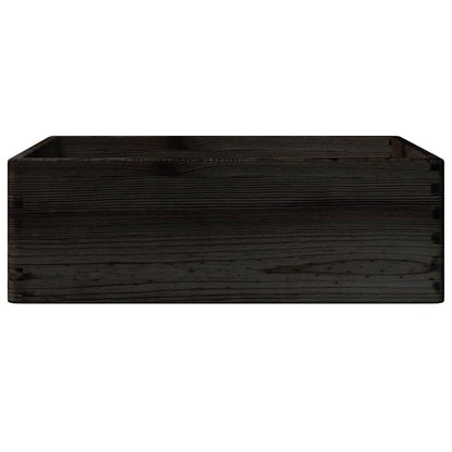 Caja De Madera Madera Maciza Pino Negra