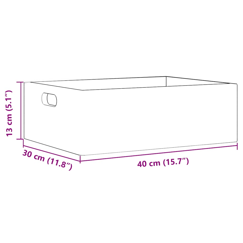 Caja De Madera Madera Maciza Pino Negra