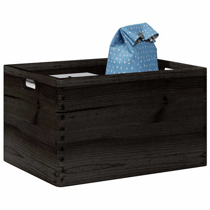 Caja De Madera Madera Maciza Pino Negra