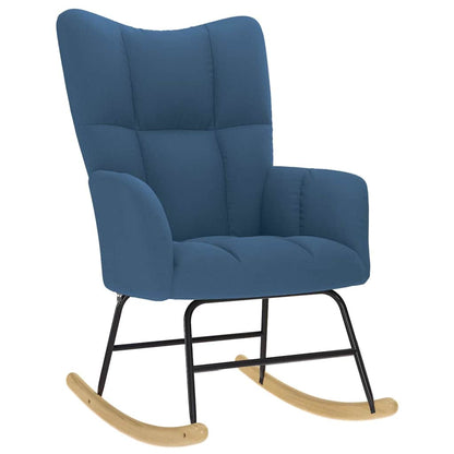 Silla Mecedora De Tela Gris Taupe