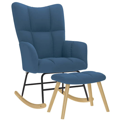 Silla Mecedora De Tela Gris Taupe
