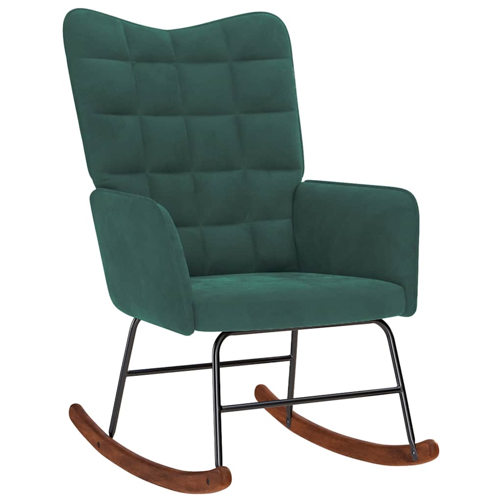Silla Mecedora De Terciopelo
