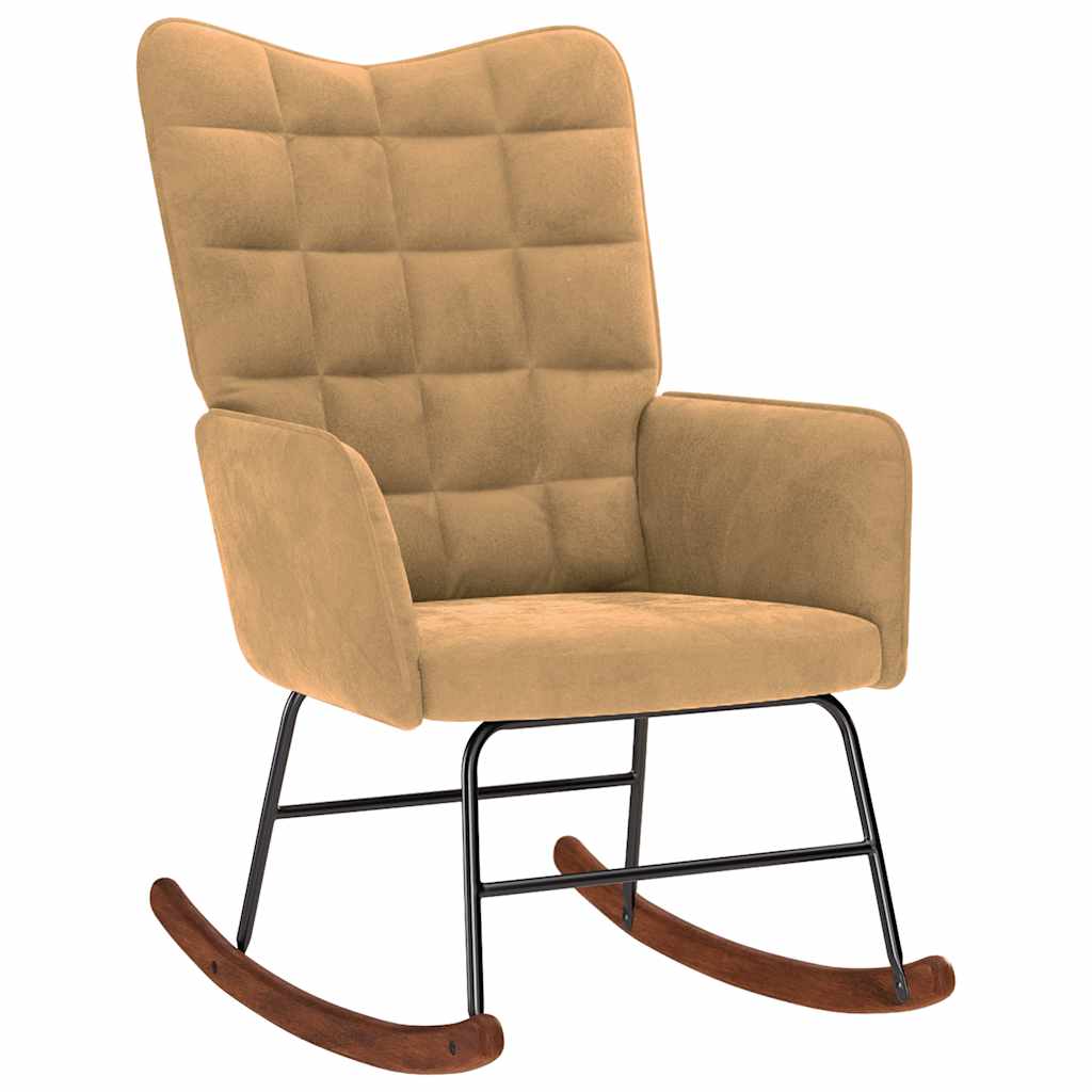 Silla Mecedora De Terciopelo