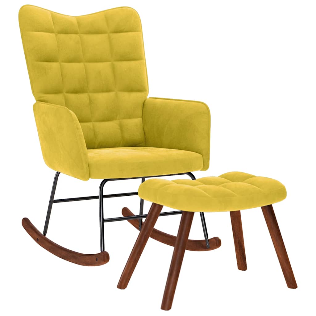 Silla Mecedora De Terciopelo